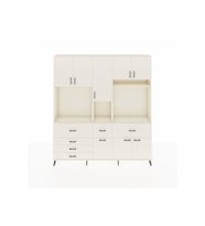 Arges Gardrop 10 Raflı 6 Çekmeceli 8 Kapaklı 220x30x243 Aytaşı-Aytaşı