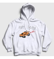 Presmono Unisex Beyaz Rokt Leeg Oyun Rocket League Kapüşonlu Sweatshirt 493041tt