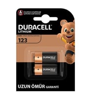 Duracell CR123 / CR123A / CR17345 3 Volt Lityum Pil (2 Li Paket)