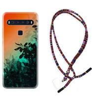 TCL 10L 10 Plus 10SE 20E 20SE 30 L7 Kılıf Boyun Asklı Rasta Silikon Güzel Çiçekler 1712