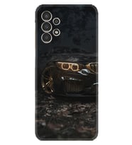 Galaxy M14 Uyumlu Kılıf Silikon Desen Özel Seri Black Car 1768