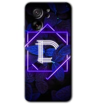 Xiaomi Mi 13T Pro Kılıf HD Desen Baskılı Arka Kapak - Dark Neon Yaprak D Harfi