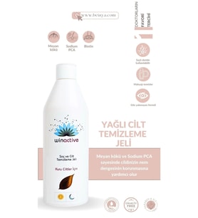 Winactive Kuru Ciltler Saç ve Cilt Temizleme Jeli 250 ml