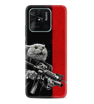 Xiaomi Poco X3 Pro M4 Pro X4 Pro C40 10C Kılıf Desenli Silikon Çılgın Kedi 1674