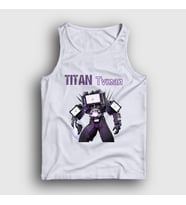 Presmono Unisex Beyaz Titan Tvman Skibidi Toilet Atlet 482768tt (Beyaz)