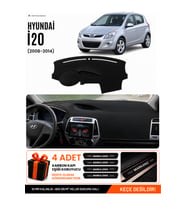 e-biz HYUNDAİ İ20 (2008-2014) Uyumlu Torpido Koruma, Torpido Örtüsü, Torpido Kılıfı - Siyah - HU001