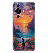 Huawei Nova 12S Kılıf Boutique Baskılı Resimli Manzara Kedi Pcode -096