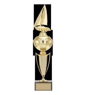 ODAK KUPA - Figürlü Kupalar - Yelken Figürlü Kupalar FG-067 A - 49 cm