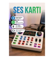 Canlı Yayın ve Karaoke Ses Kartı – Bluetooth, USB, Efekt ve Gürültü Engelleme