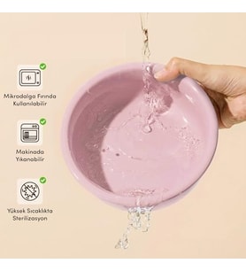 Gobypet Mama Kabı, Ahşap Ayrılabilir Tabanlı 2’Li Mama Su Kabı Seti – Kaymaz Stand, Hijyenik Kasele