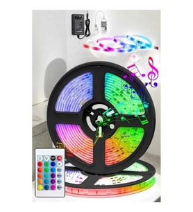 Mey İthalat® Led Işık 5 Metre Şerit Led RGB Işıklı