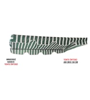 TENTE Salıncak Tentesi Gölgelik 3 Kişilik Tente Gölgelik 200x130 CM-YEŞİL BEYAZ