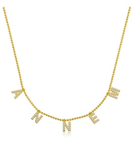 ​Gümüş Gold Annem Yazılı Bayan Kolye SL4528