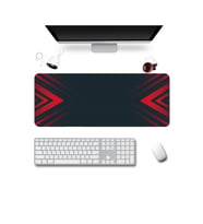 SonicTouch Klavye Mousepad 40x90cm Dikişsiz Pürüzsüz Sıvı Geçirmez Kaymaz Taban Kırmızı Hücum