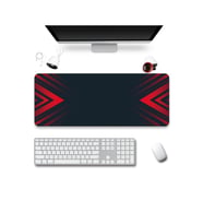 SonicTouch Klavye Mousepad 40x90cm Dikişsiz Pürüzsüz Sıvı Geçirmez Kaymaz Taban Kırmızı Hücum