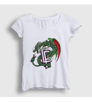 Presmono Kadın Beyaz Dragon Deep Purple Rock T-Shirt 423188tt