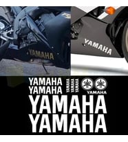 Yamaha Motosiklet Çıkartma Sticker Set Etiket Yapıştırma 10 Parça