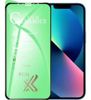 Apple Uyumlu   iPhone 13 Ekran Koruyucu 9d Seramik Nano Kırılmaz Cam Kavisli