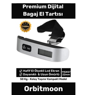 Özel Seri Dijital Lcd Ekran Bavul Ağırlık Çok Amaçlı Taşınabilir Bagaj El Tartısı Max 50 Kg