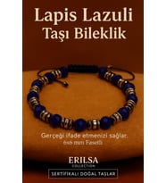 Sertifikalı Lapis Lazuli Taşı Bileklik 6x6 mm Fasetli – İfade Bilgelik ve Güç Taşı (Çok Renkli)