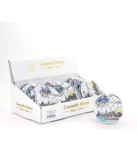 Northcity Taşlı İstanbul Tasarımı El Aynası - 7x7 Cm Şık Aksesuar