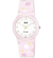 Q&Q Silikon Kordonlu 10 Atm Su Geçirmez Unisex Çocuk Kol Saati V06A-014VY (Pembe)