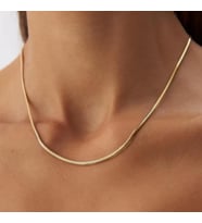 Gold 2,5 mm Bombe Balık Sırtı Kolye