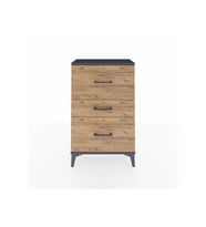 Arges Komodin 3 Çekmeceli 60x30x96 Antrasit-Çam