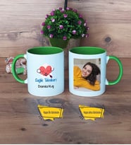 Sağlık Teknikeri Kupa Bardak Yeşil Fotoğraflı Tıp Bayramı Hediyesi