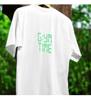 GYM TIME BASKILI UNISEX BİSİKLET YAKA PAMUKLU OVERSIZE KALIP KISA KOLLU T-SHIRT (Düz Beyaz)