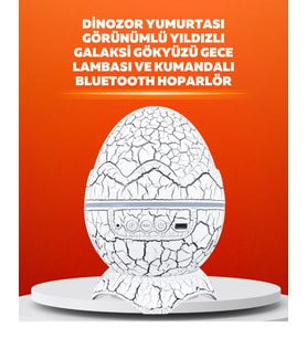Dinozor Yumurtası Tasarımlı Projektörlü Gece Lambası