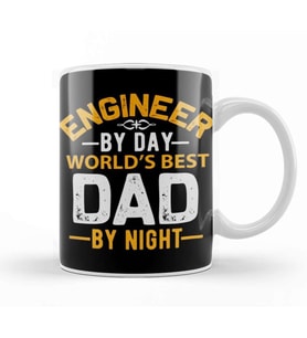 Engineer Dad Engineer And Father Kupa Bardak Porselen