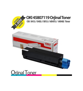 45807119 / B412 / B432 / B512 / MB472 / MB492 Orjinal Toner 3K