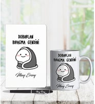 Kişiye Özel Dobarlan Bıragma Gendini Defter & Kalem & Kupa Seti