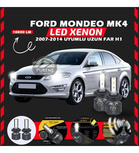 Ford Mondeo MK4 2007-2014 Uzun Far Uyumlu Şimşek Etkili Led Xenon Premium Series H1