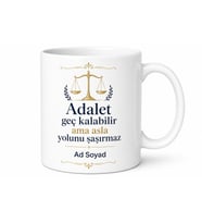 Avukat Bürosu İçin Özel Tasarım Baskılı Kupa Bardak Hediye Porselen