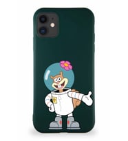 Apple iPhone 11 Soft Premier Kapak Sandy Tasarımlı Silikon Kılıf - Yeşil (Şeffaf)