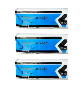 Arma Plastik Kağıt Düz Tabaka Şeffaf Poşet Naylon - 50 x 70 Cm. - 2.5 Kg.lık 3 Paket (Beyaz)