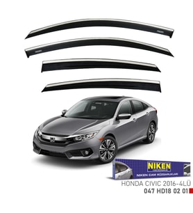 HONDA CRV 2012- KROMLU CAM RÜZGARLIĞI  4'lü Set Niken Marka