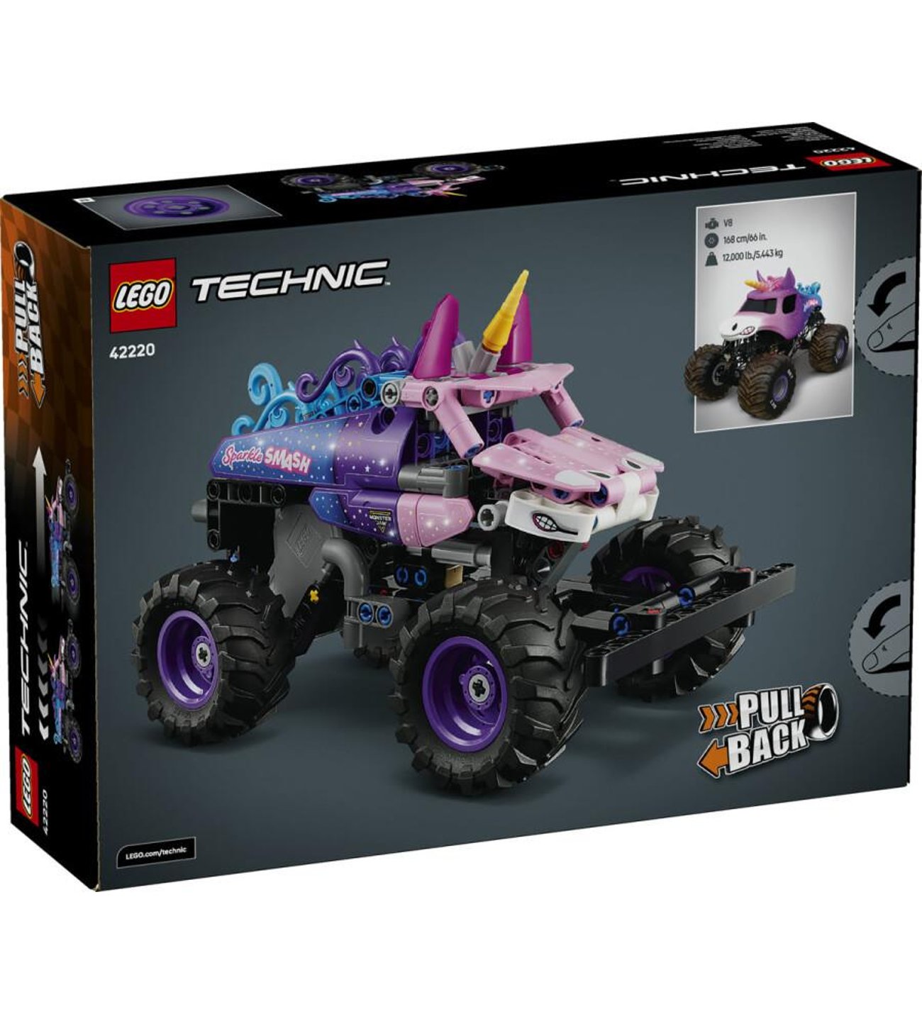 LEGO Technic 42220 Monster Jam Sparkle Smash