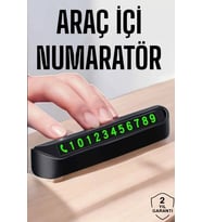 Numaralık Araç İçi Araba Araç Park Numaratör Telefon Numarası Yazma