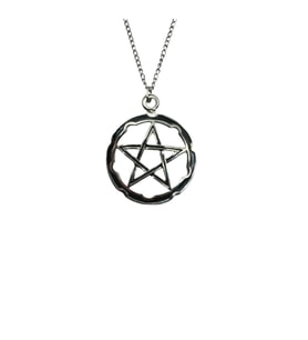 Pentagram Wicca Sembol Figürlü Unisex Kolye – 60 cm Zincirli Gotik, Spiritüel ve Mistik Tasarım
