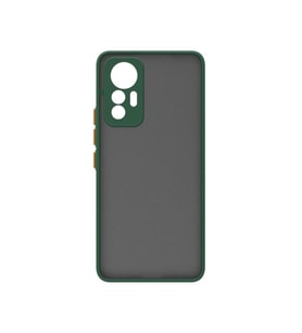 Xiaomi Mi 12 Lite Kılıf Mat Yüzey Kamera Korumalı Silikon (Koyu Yeşil)