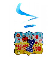 ORTA SÜS ASMALI BENİMDE 1 YAŞIM MAVİ PK:10-