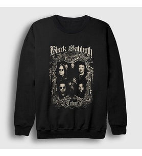 Presmono Unisex Siyah Tribute Black Sabbath Sweatshirt 18619tt