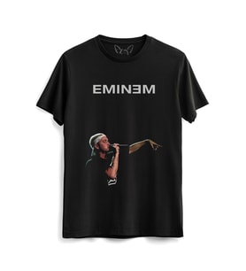 Eminem Baskılı Çocuk Siyah Tshirt
