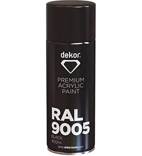 DEKOR 653 PARLAK SİYAH SPREY BOYA 400ML
