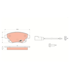 FREN BALATASI ARKA TRANSİT V347-V348 06>11 FİŞLİ
