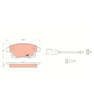 FREN BALATASI ARKA TRANSİT V347-V348 06>11 FİŞLİ