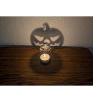 Cadılar Bayramı Minik Led Mumluk 12CM Bal Kabağı
